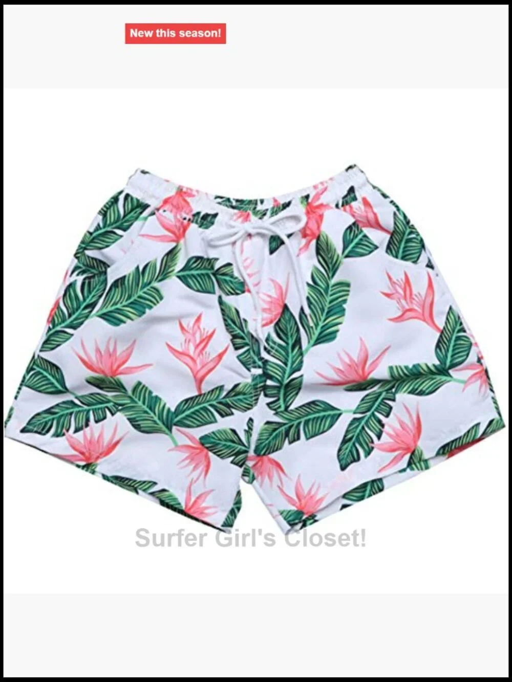 Tropical Leaf Couples Matching Bikini Set with Swim Trunks